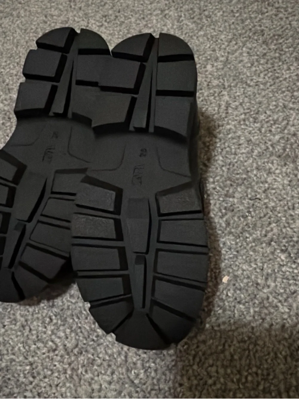 Zara Black Studded Kids Loafers